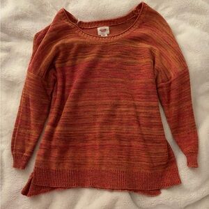 Mossimo Supply Co. Women's Red and Orange Sweater